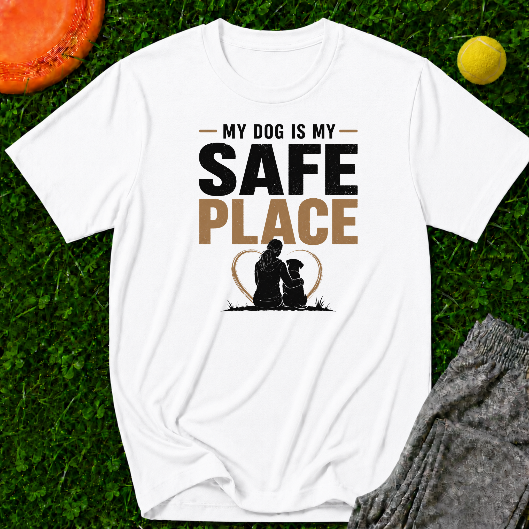 My Dog Is My Safe Place T-Shirt