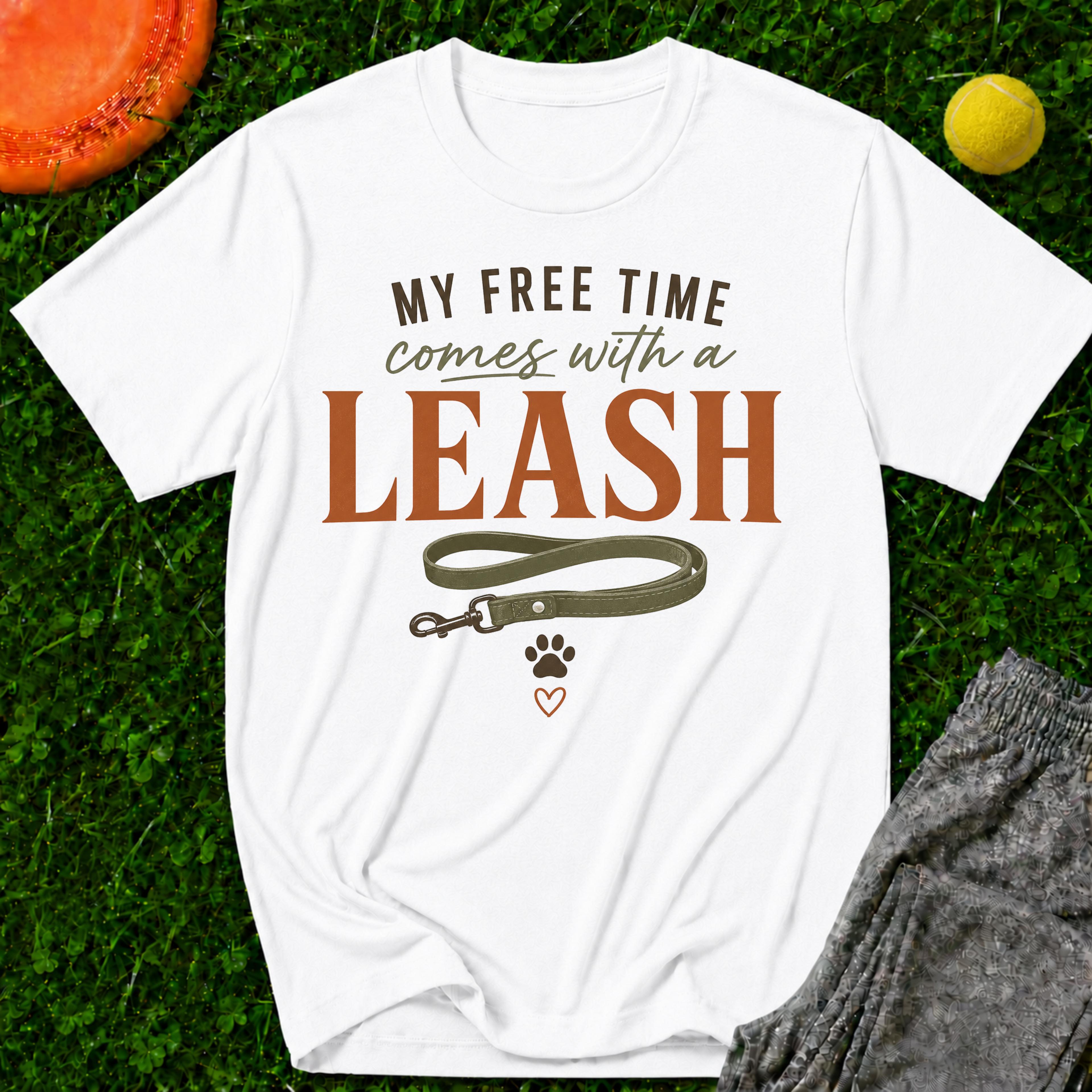 My Free Time Comes With a Leash T-Shirt