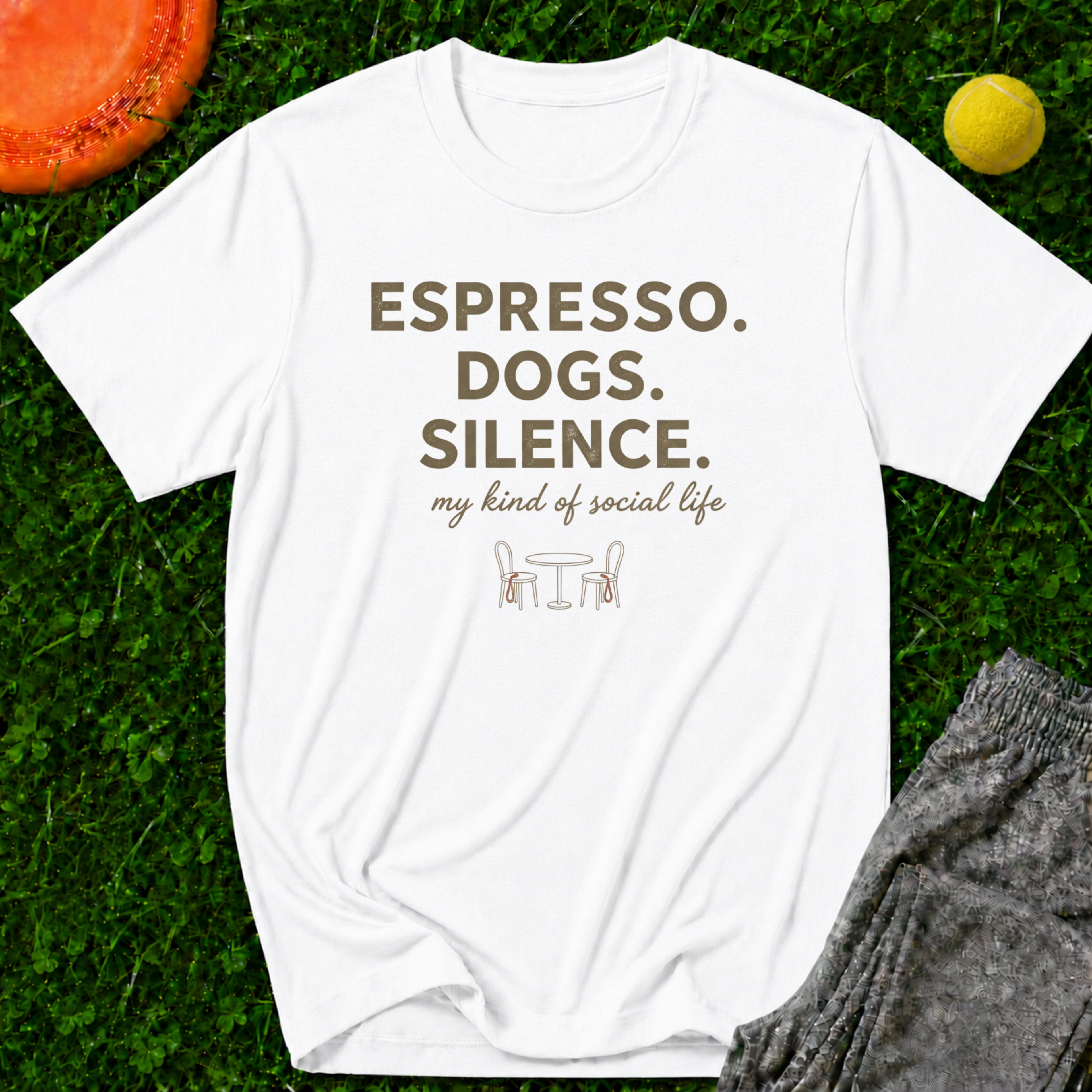 Espresso. Dogs. Silence. T-Shirt