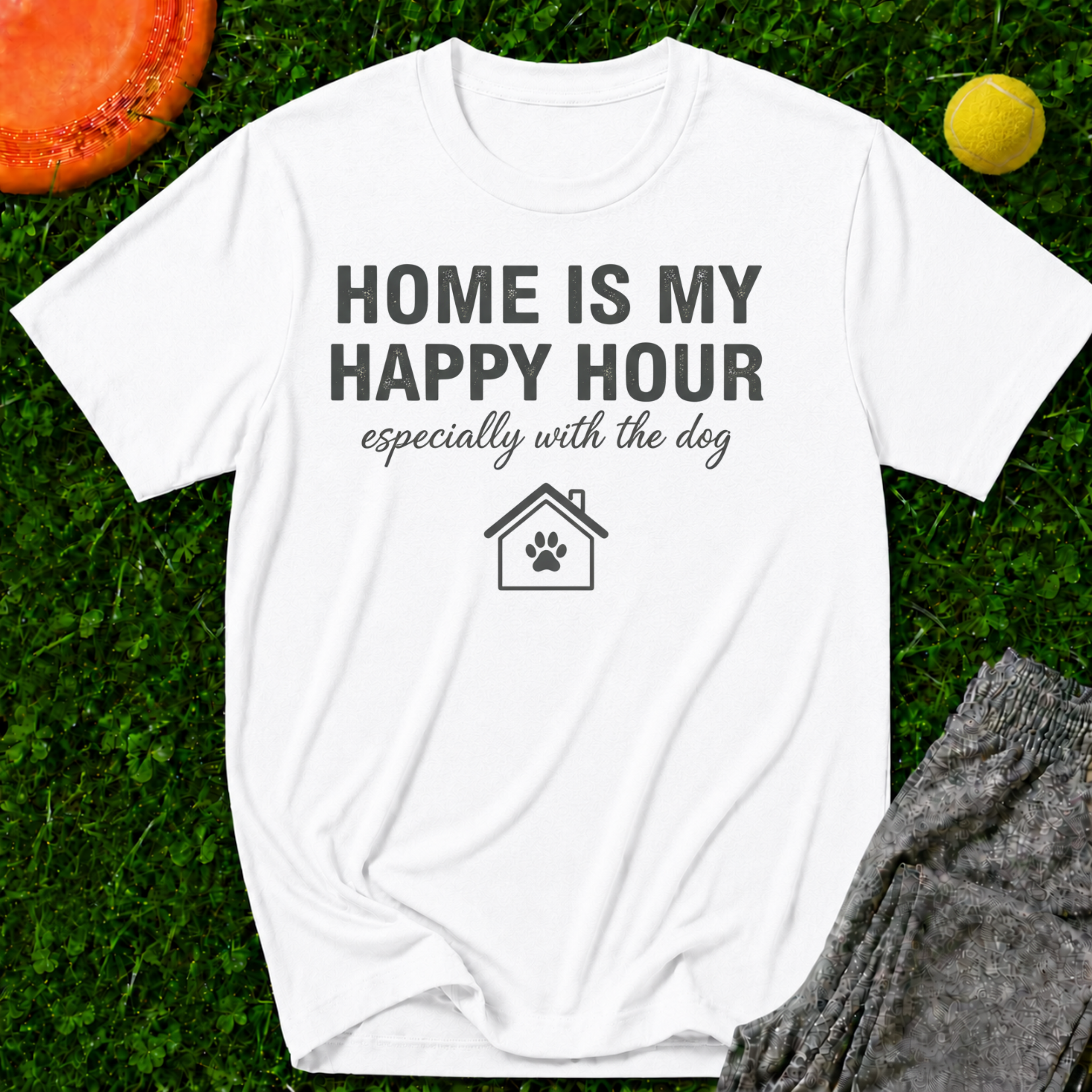 Home Is My Happy Hour (Especially With the Dog) T-Shirt