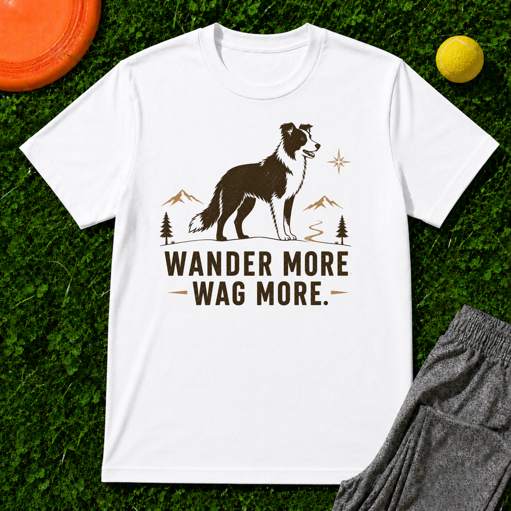 Wander More Wag More, Classic Tee
