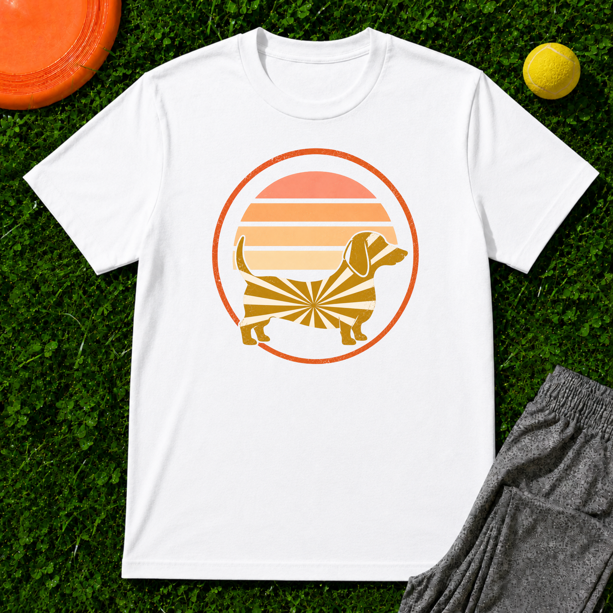 Dachshund Sunset, Classic Tee
