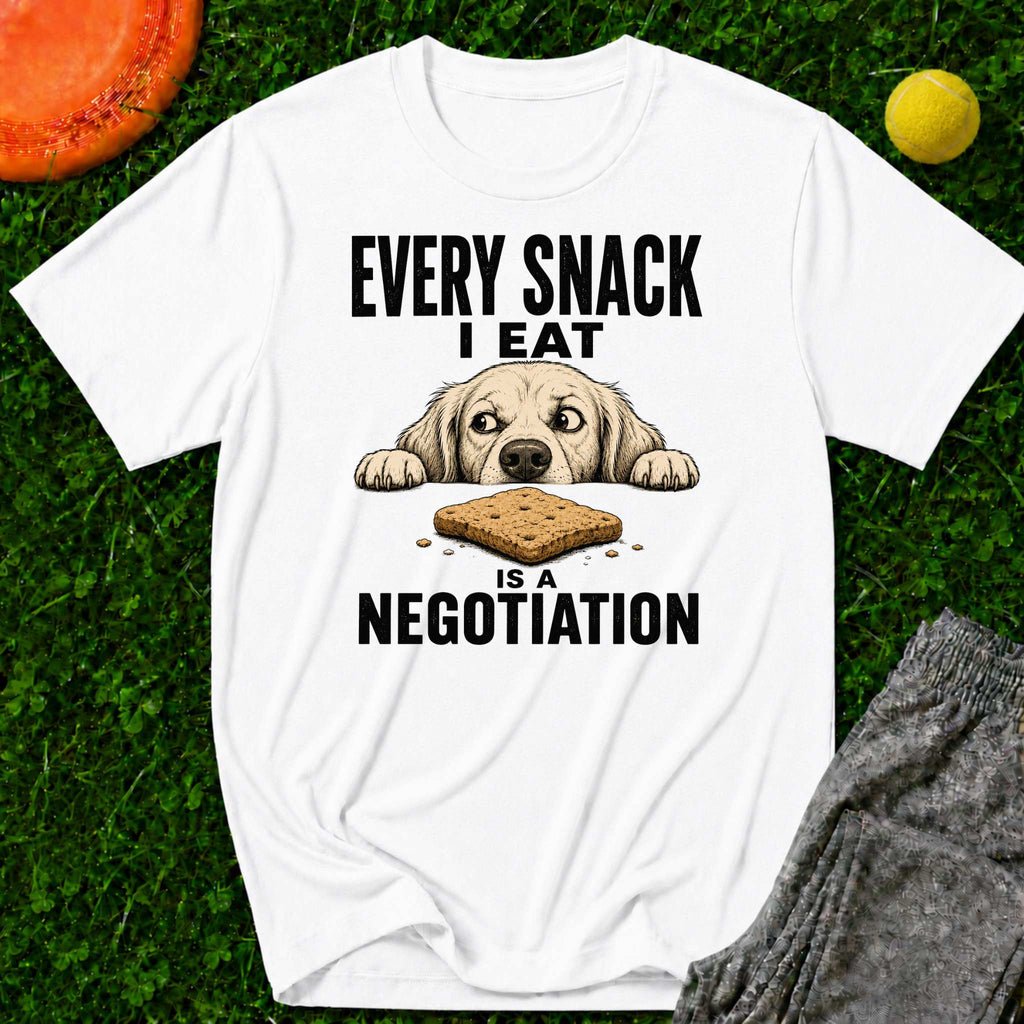 Every Snack I Eat Is A Negotiation Dog T-Shirt