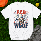 Red White & Woof 4th of July- T-Shirt