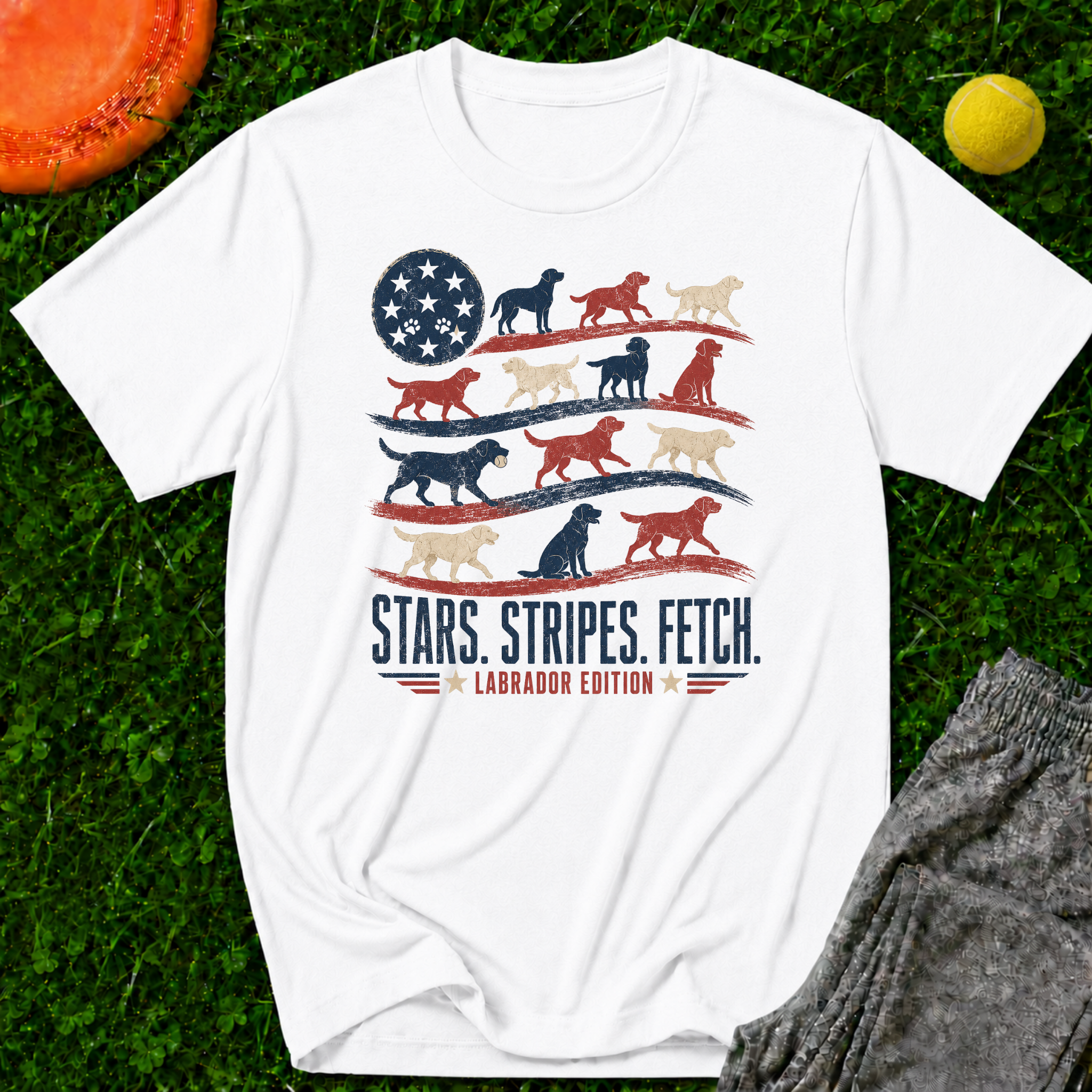 Stars. Stripes. Fetch. T-Shirt