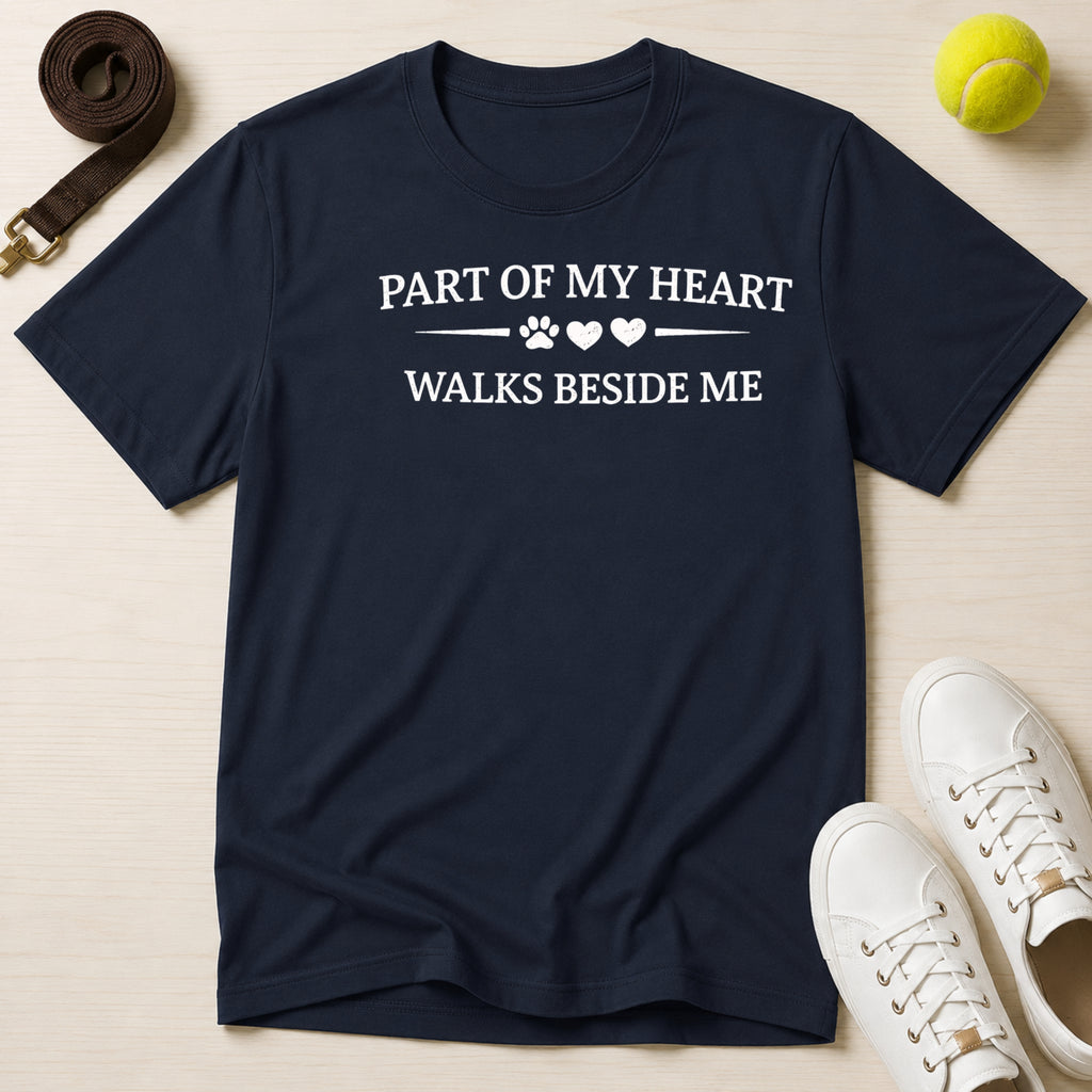 Part Of My Heart Walks Beside Me- T-Shirt
