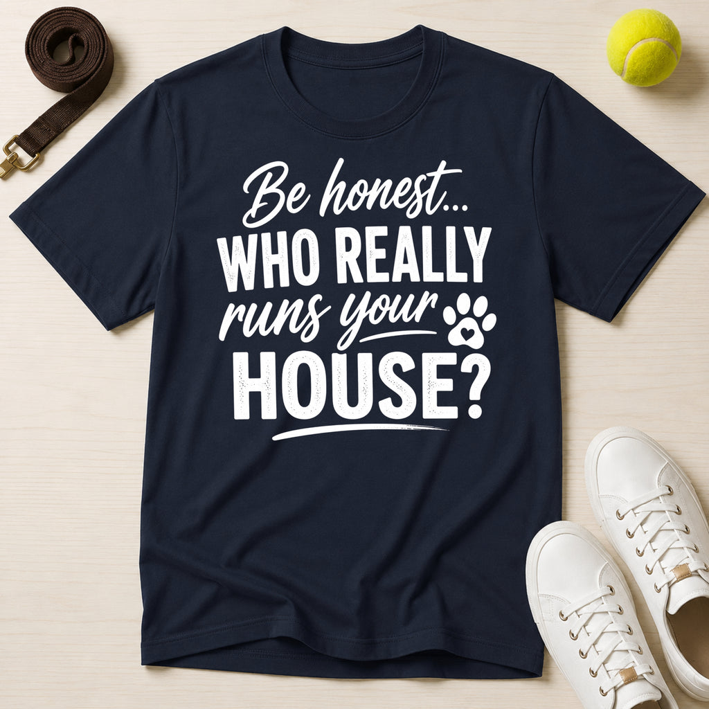 Be honest... Who Really Runs Your House? T-Shirt