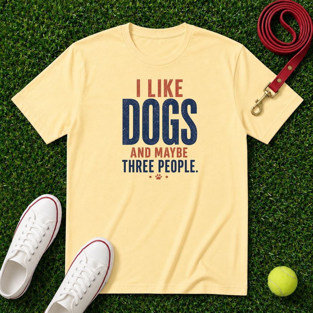 I Like Dogs, Premium Comfort Colors Tee