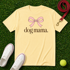 Dog Mama Tee — Pink Bow, Comfort Colors T-Shirt