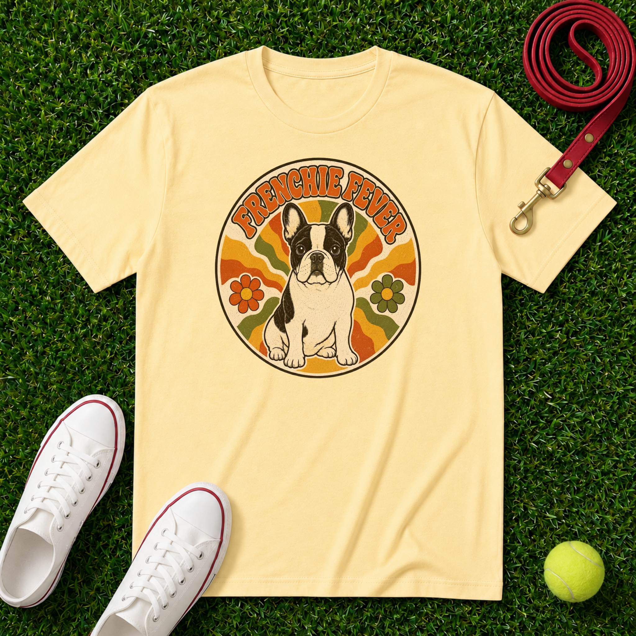 Frenchie Fever Vintage, Comfort Colors T-Shirt
