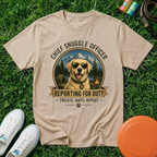 Chief Snuggle Officer Dog  – Reporting for Duty, T-Shirt- Comfort Colors 1717
