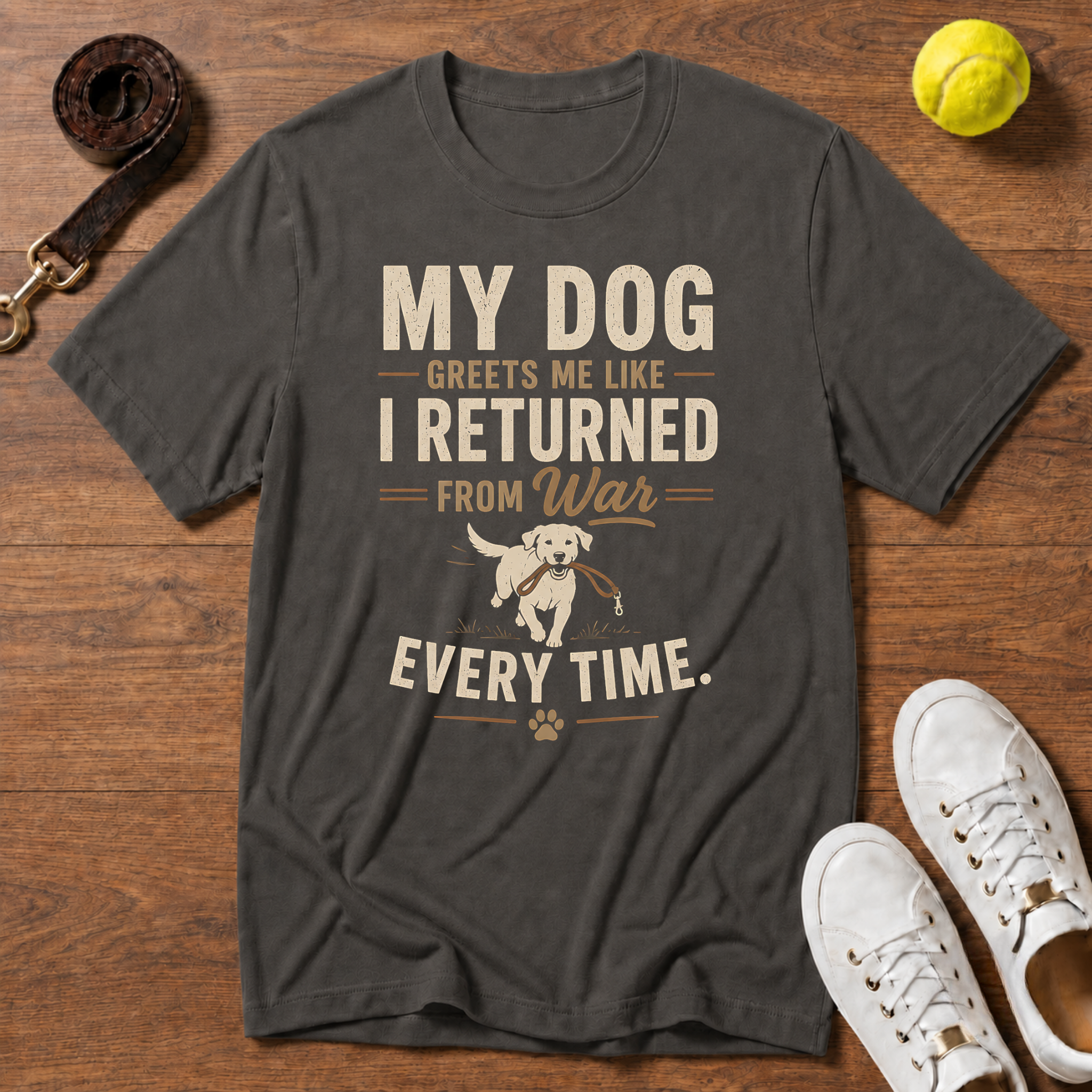 My Dog Greets Me T-Shirt – Comfort Colors