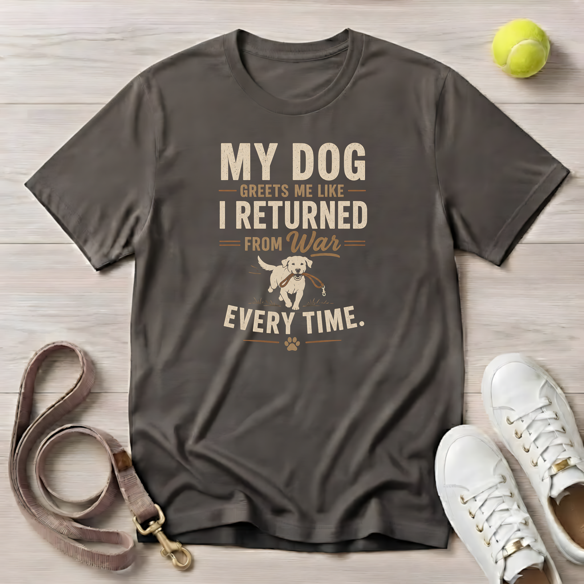 My Dog Greets Me, Comfort Colors T-Shirt