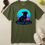 Frenchie Nights T‑Shirt, T-Shirt - Comfort Colors 1717