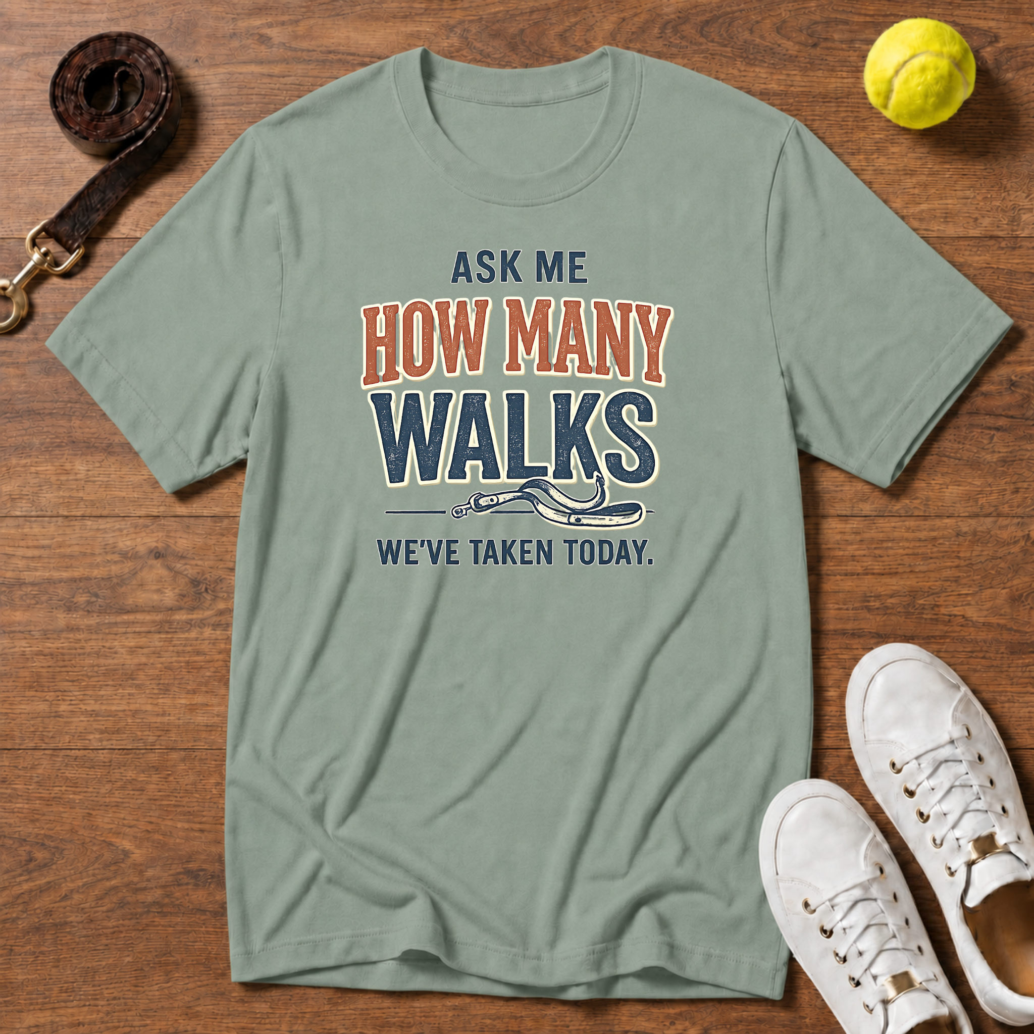 How Many Walks  T-Shirt – Comfort Colors
