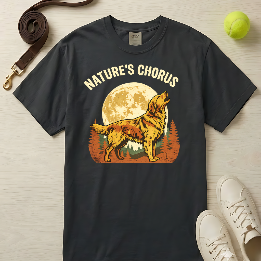 Nature's Chorus" Howling Wolf Moon" T-Shirt - Comfort Colors 1717