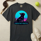 Frenchie Nights T‑Shirt, T-Shirt - Comfort Colors 1717