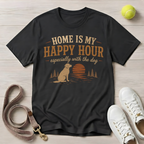 Home Is My Happy Hour, Especially With The Dog- T-Shirt, Comfort Colors 1717