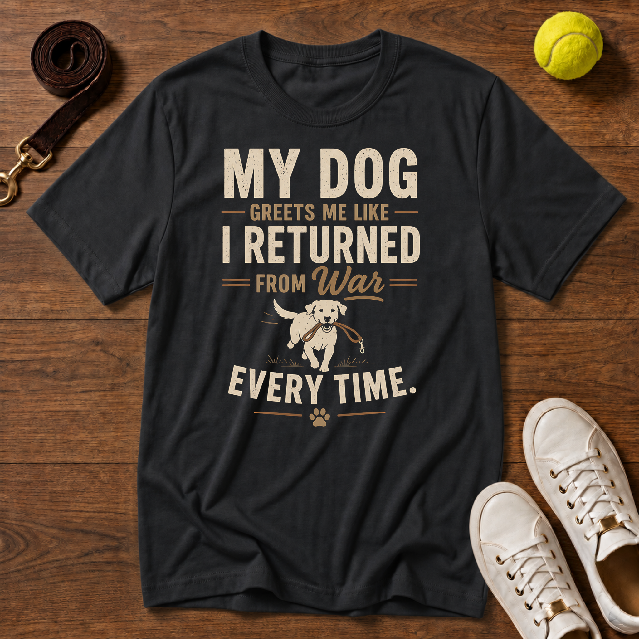 My Dog Greets Me T-Shirt – Comfort Colors