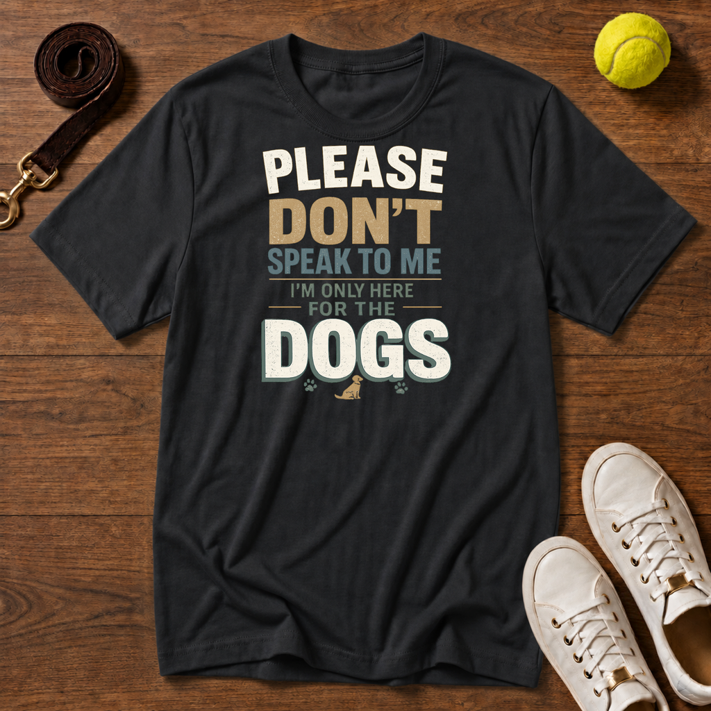 Here for the Dogs T-Shirt – Gildan Softstyle