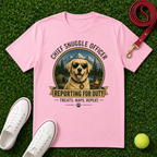Chief Snuggle Officer Dog  – Reporting for Duty, T-Shirt- Comfort Colors 1717