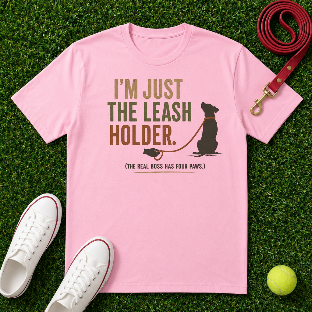 I'm Just the Leash Holder (The Real Boss Has Four Paws) T- Shirt, Comfort Colors 1717