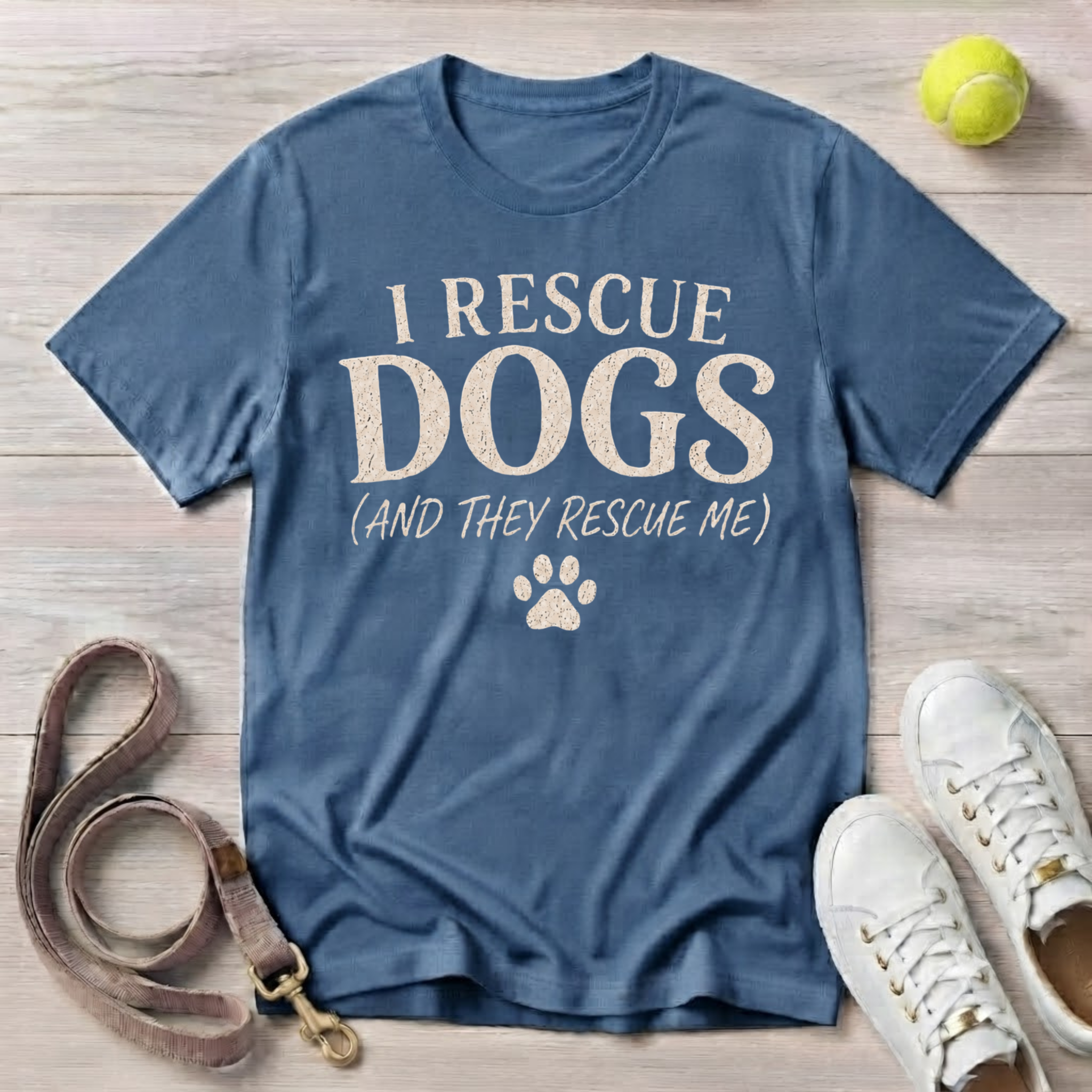 I Rescue Dogs and They Rescue Me, T-Shirt- Comfort Colors 1717