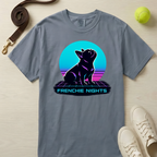 Frenchie Nights T‑Shirt, T-Shirt - Comfort Colors 1717