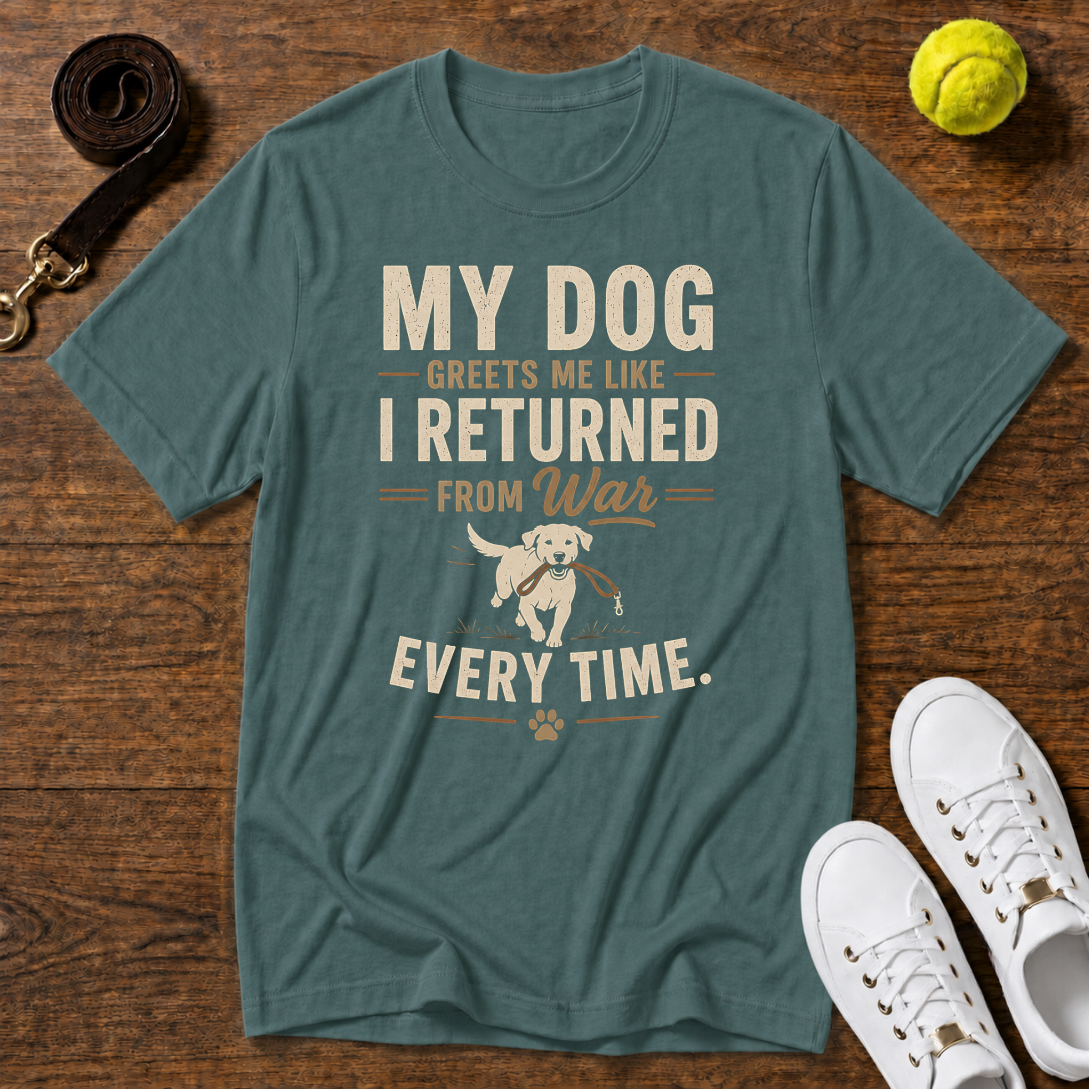 My Dog Greets Me T-Shirt – Comfort Colors