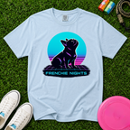 Frenchie Nights T‑Shirt, T-Shirt - Comfort Colors 1717