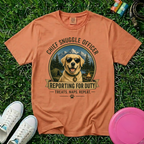 Chief Snuggle Officer Dog  – Reporting for Duty, T-Shirt- Comfort Colors 1717