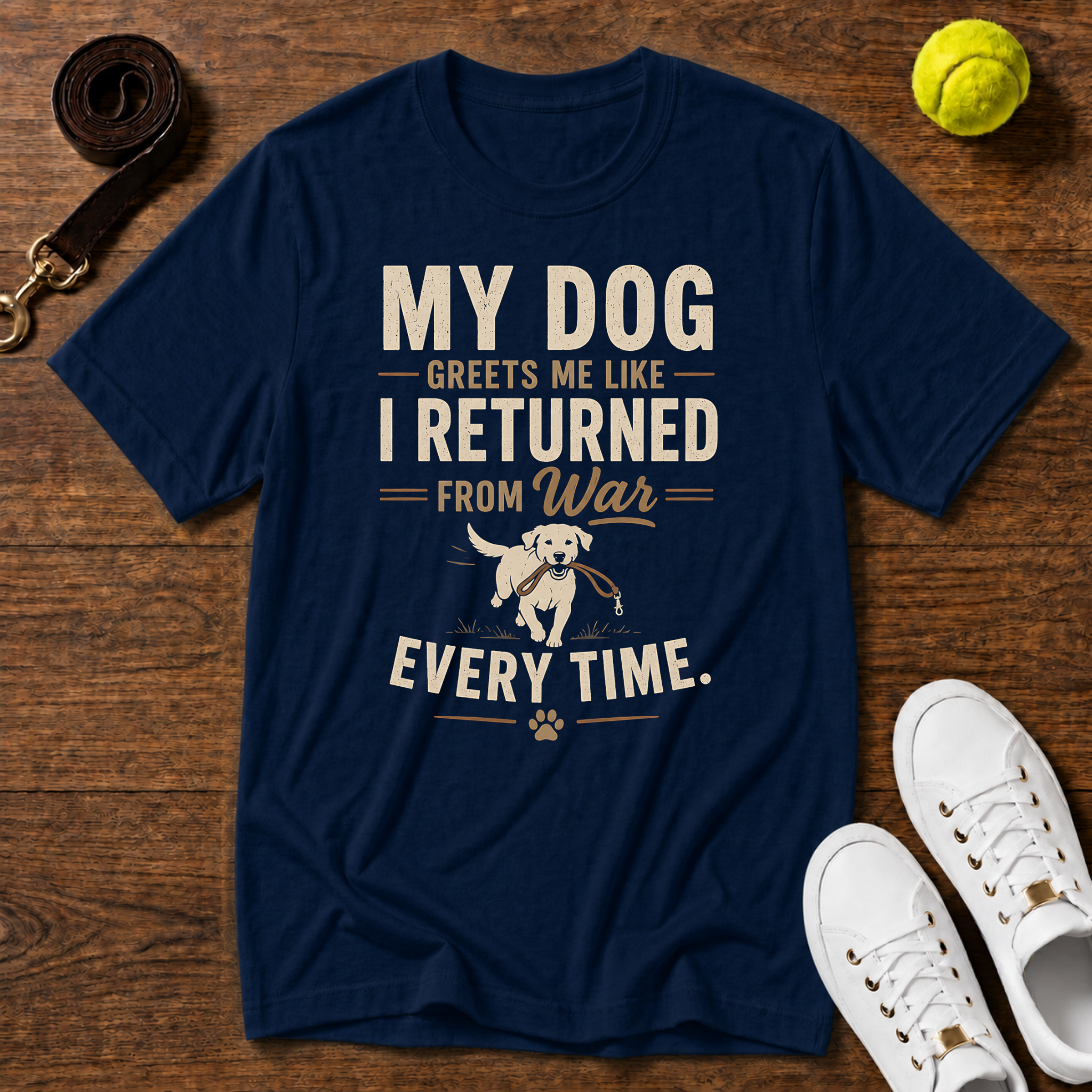 My Dog Greets Me T-Shirt – Comfort Colors