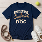Emotionally Supported By A Dog T-Shirt - Comfort Colors 1717