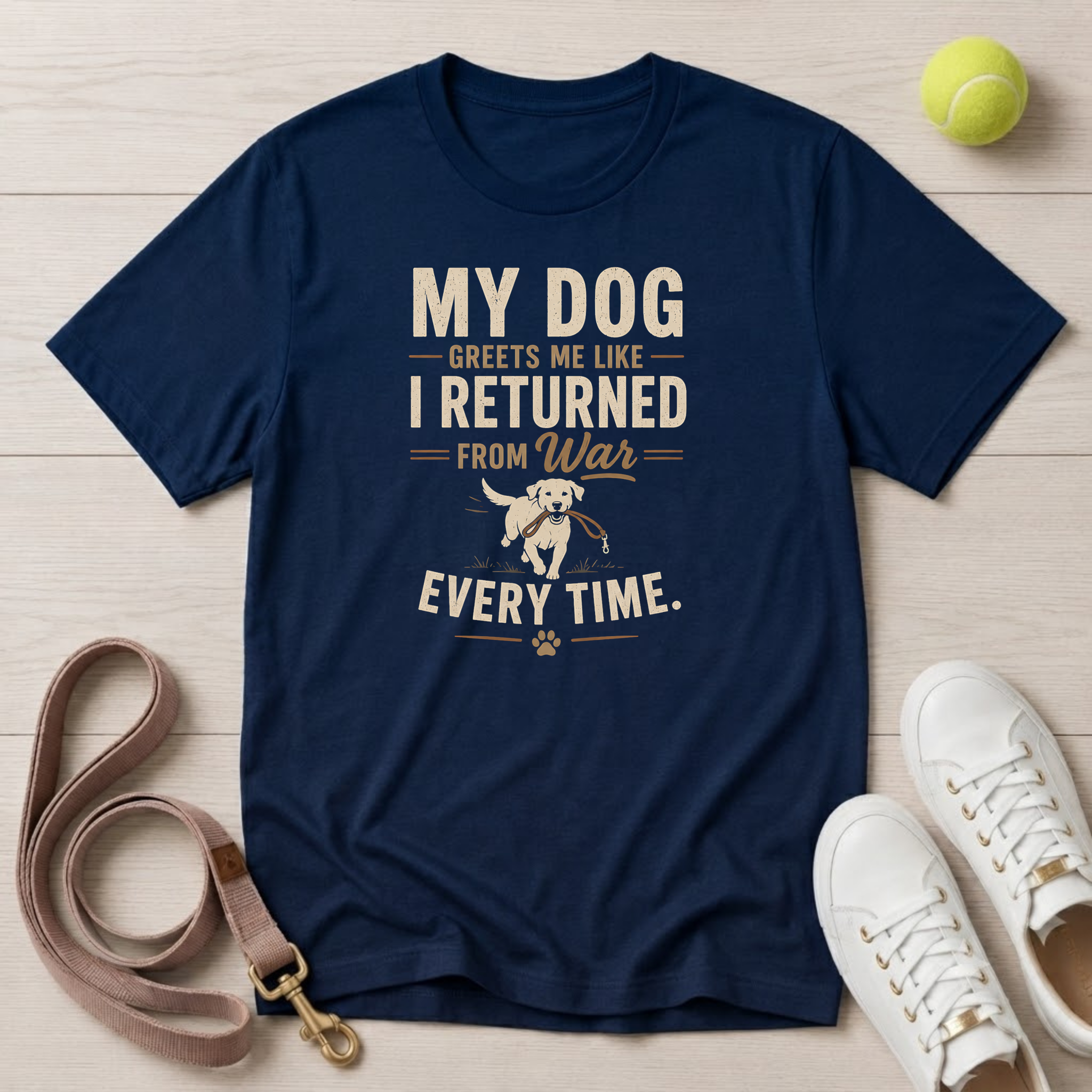 My Dog Greets Me, Comfort Colors T-Shirt