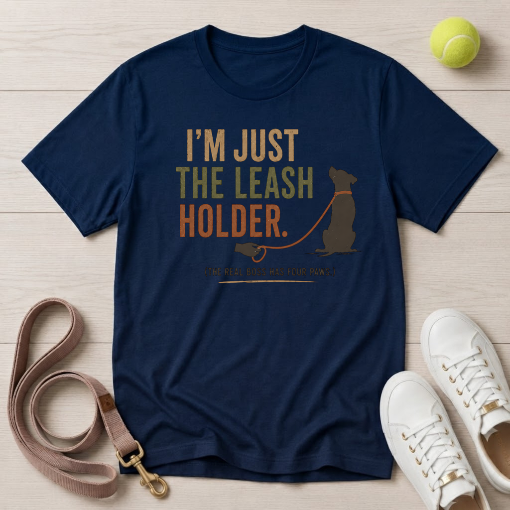 I'm Just the Leash Holder (The Real Boss Has Four Paws) T- Shirt, Comfort Colors 1717