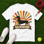 Dachshund Retro Sunburst, Comfort Colors T-Shirt