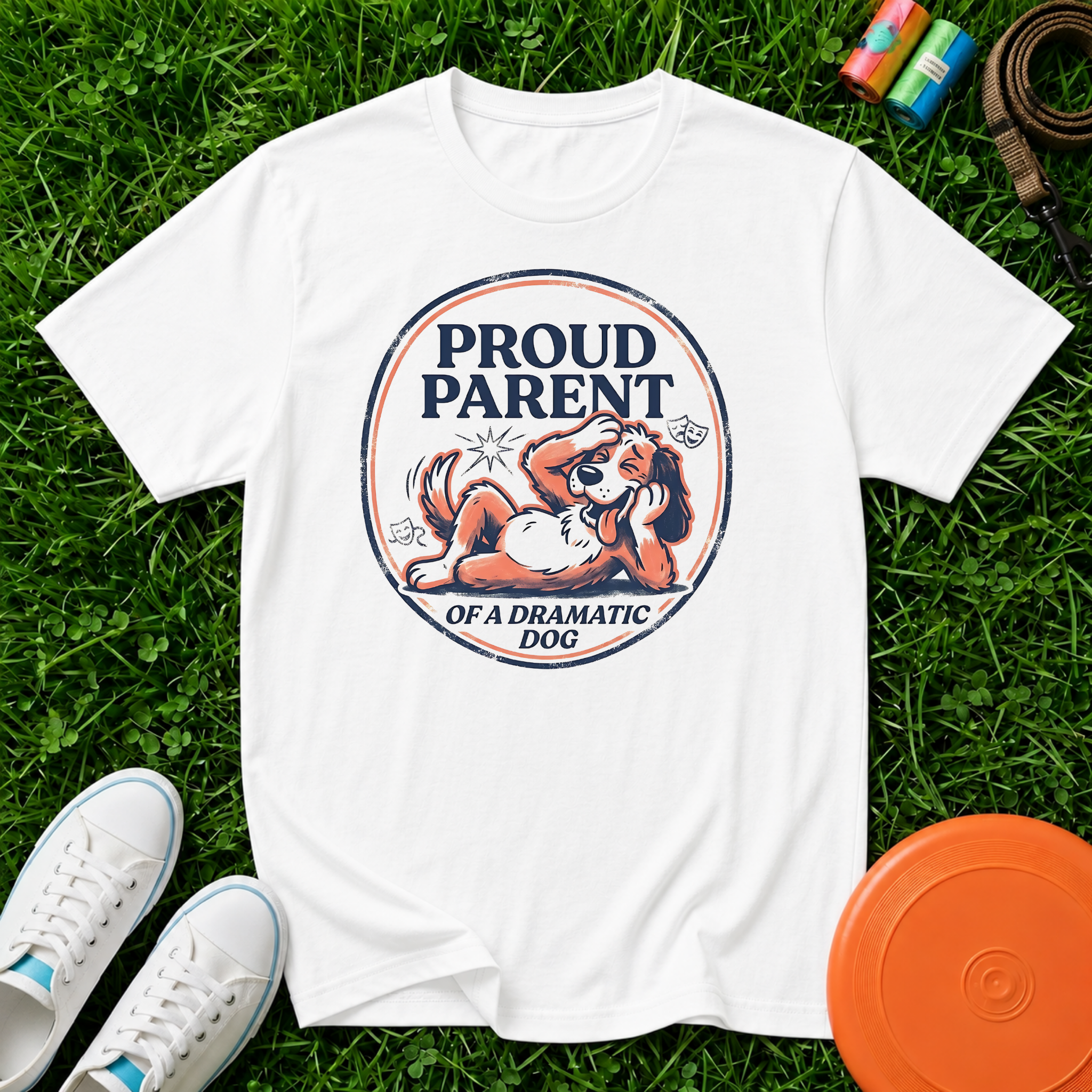 Proud Parent of a Dramatic Dog, T-Shirt - Comfort Colors 1717