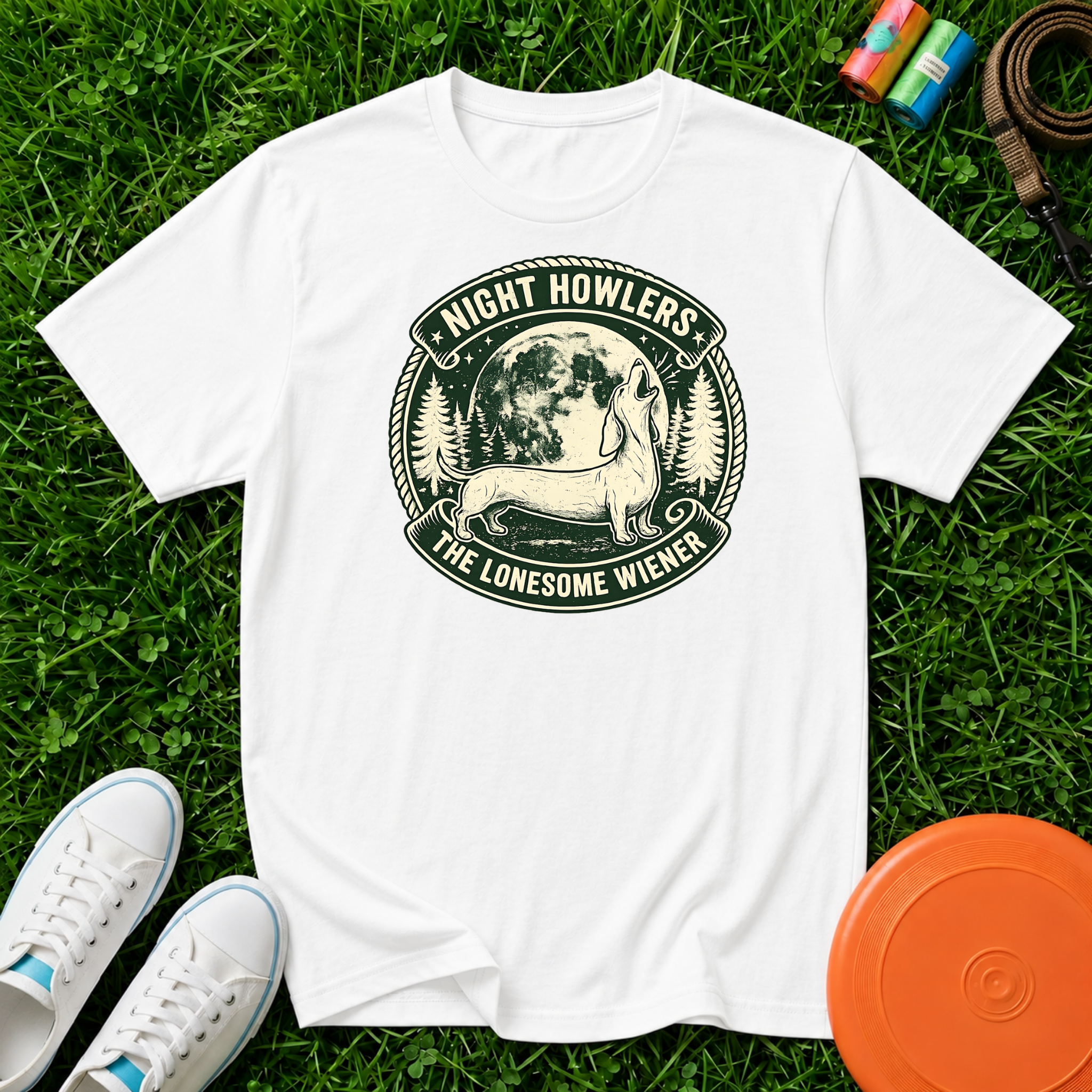 Night Howlers "The Lonesome Wiener" T-Shirt- Comfort Colors 1717