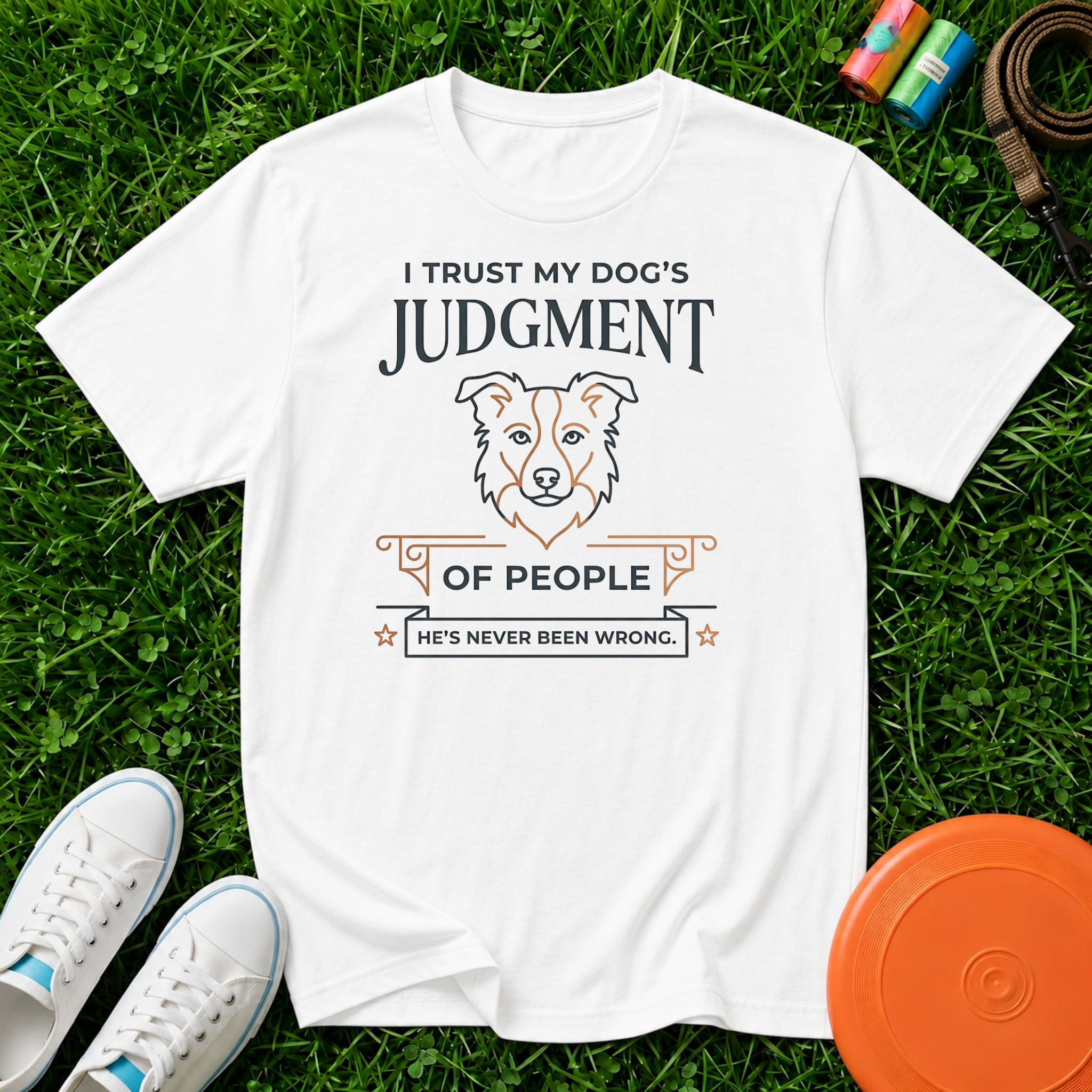 I Trust My Dog's Judgment of People, T-Shirt - Comfort Colors 1717