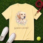 Golden Retriever Floral, Comfort Colors T-Shirt