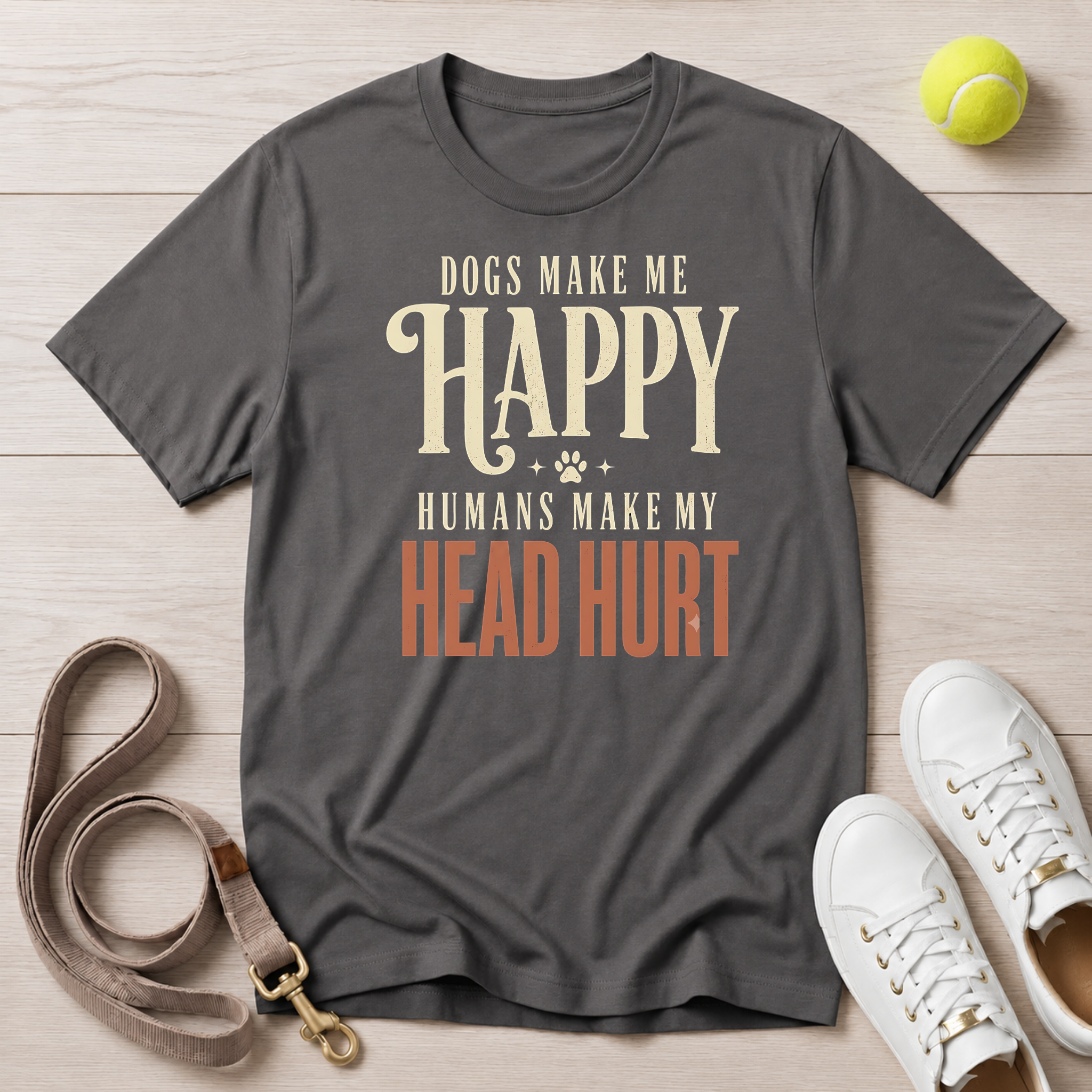 Dogs Make Me Happy, Comfort Colors T-Shirt