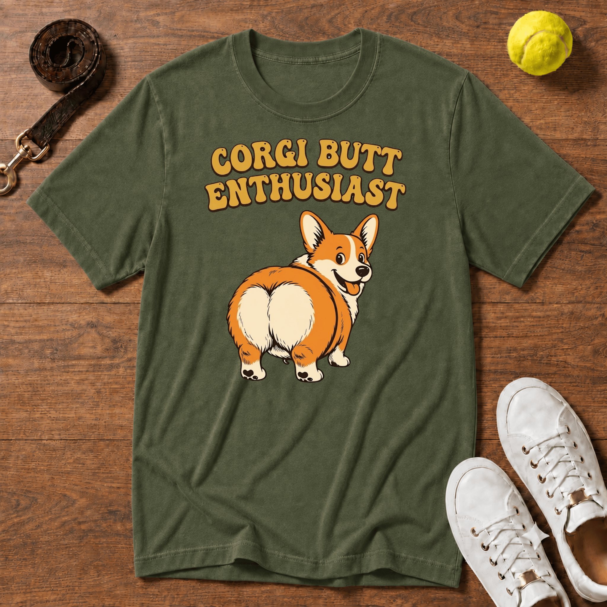 Corgi Butt Enthusiast T-Shirt – Comfort Colors