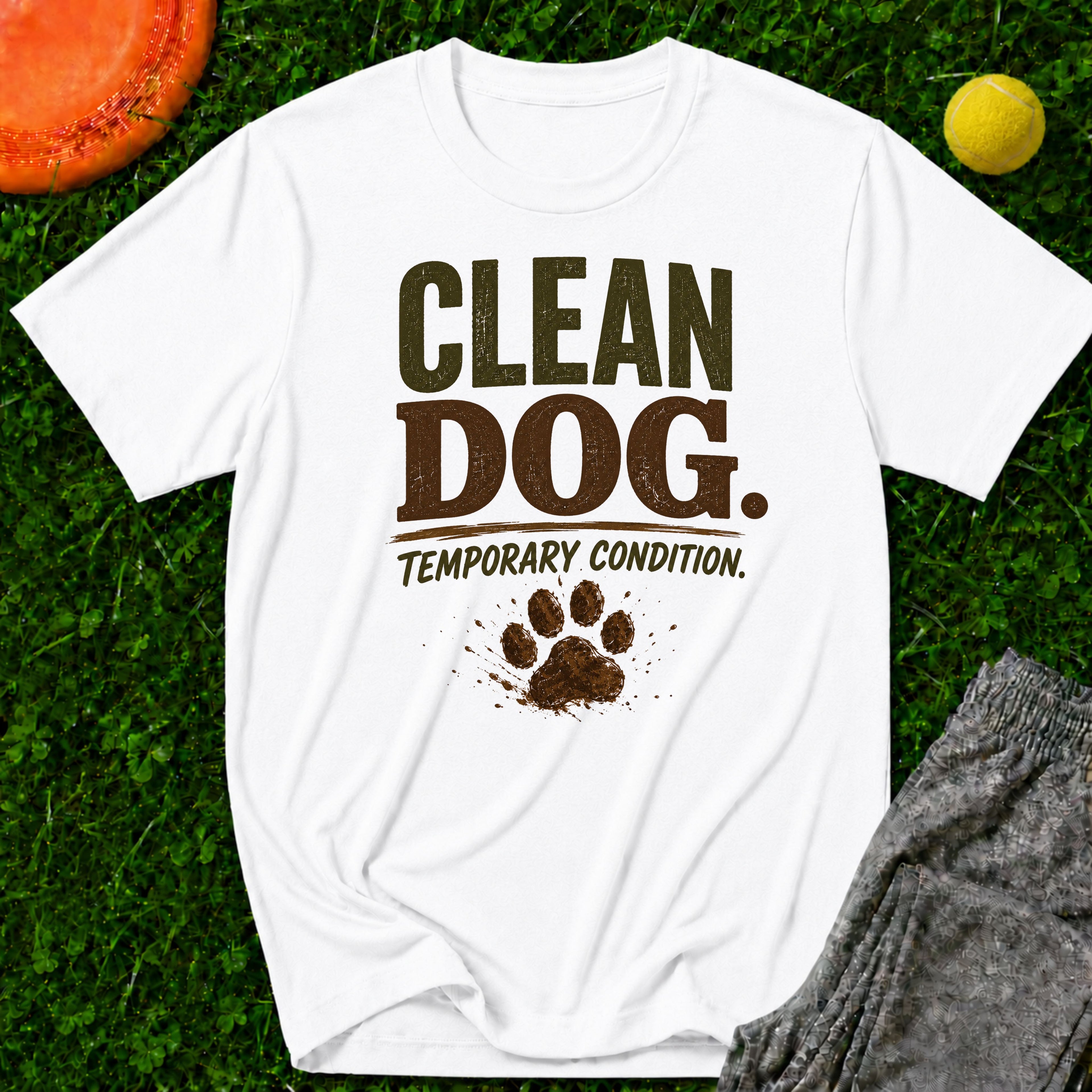 Clean Dog. Temporary Condition. T-Shirt