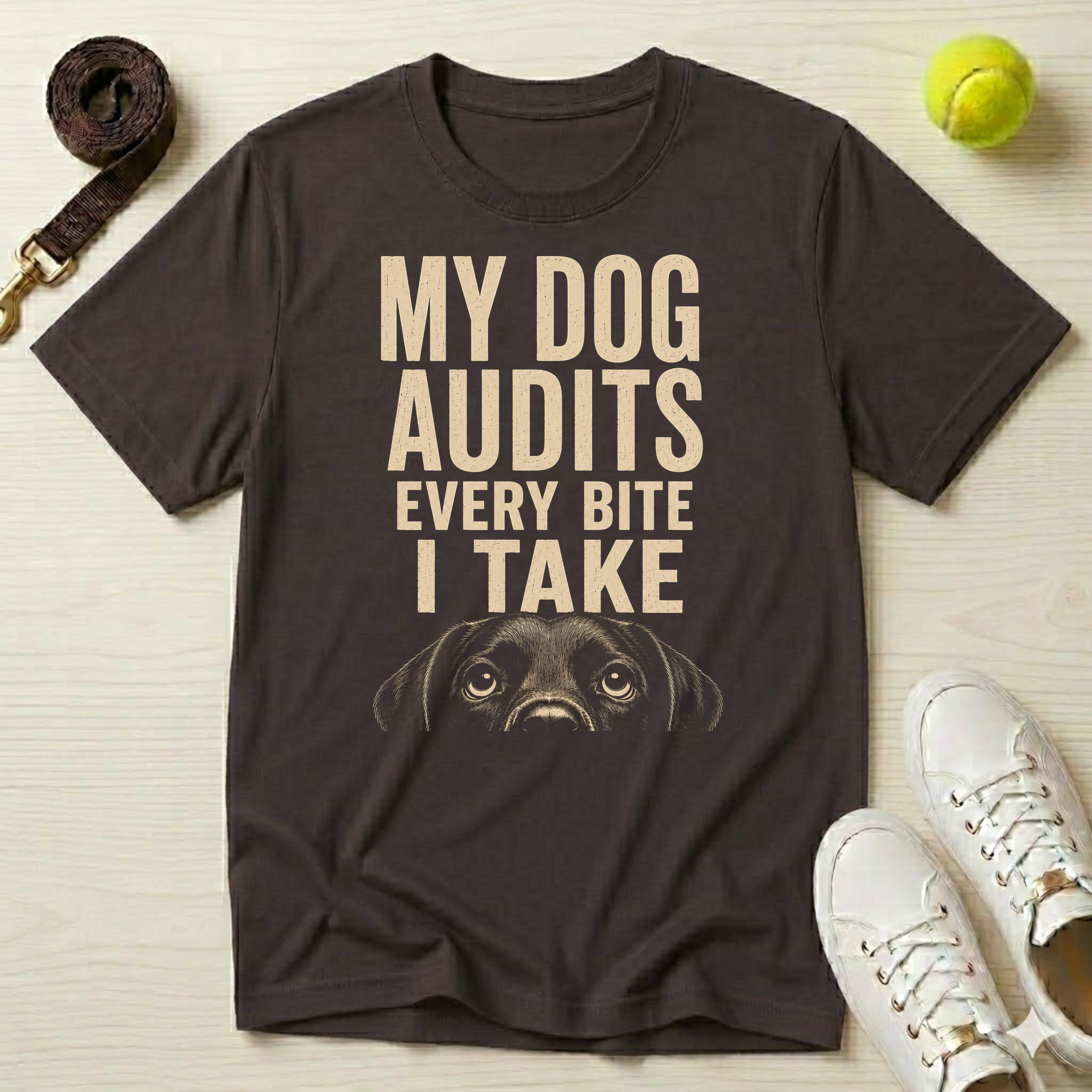 My Dog Audits Every Bite I Take-T Shirt
