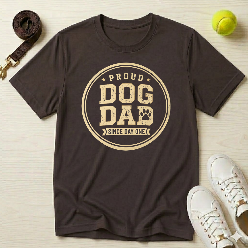 Proud Dog Dad Since Day One, T-Shirt