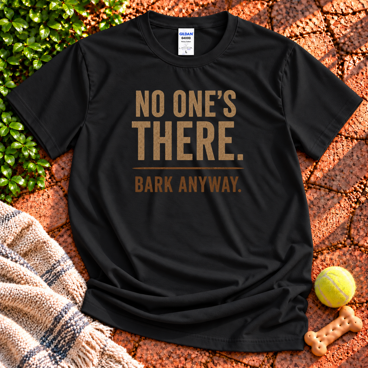 Bark Anyway Funny Dog dog graphic T-shirt in Black – Gildan 64000 | Wigglebumms