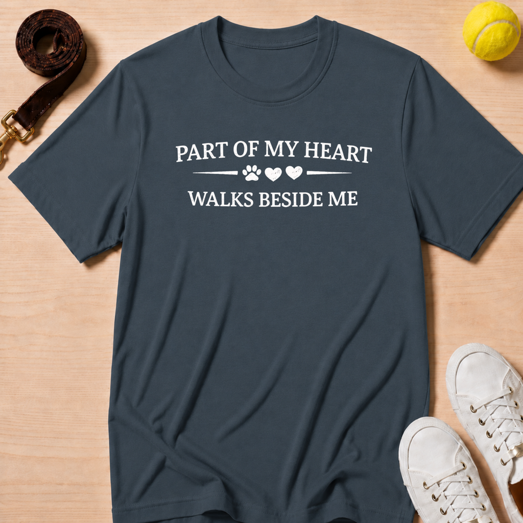 Part Of My Heart Walks Beside Me- T-Shirt