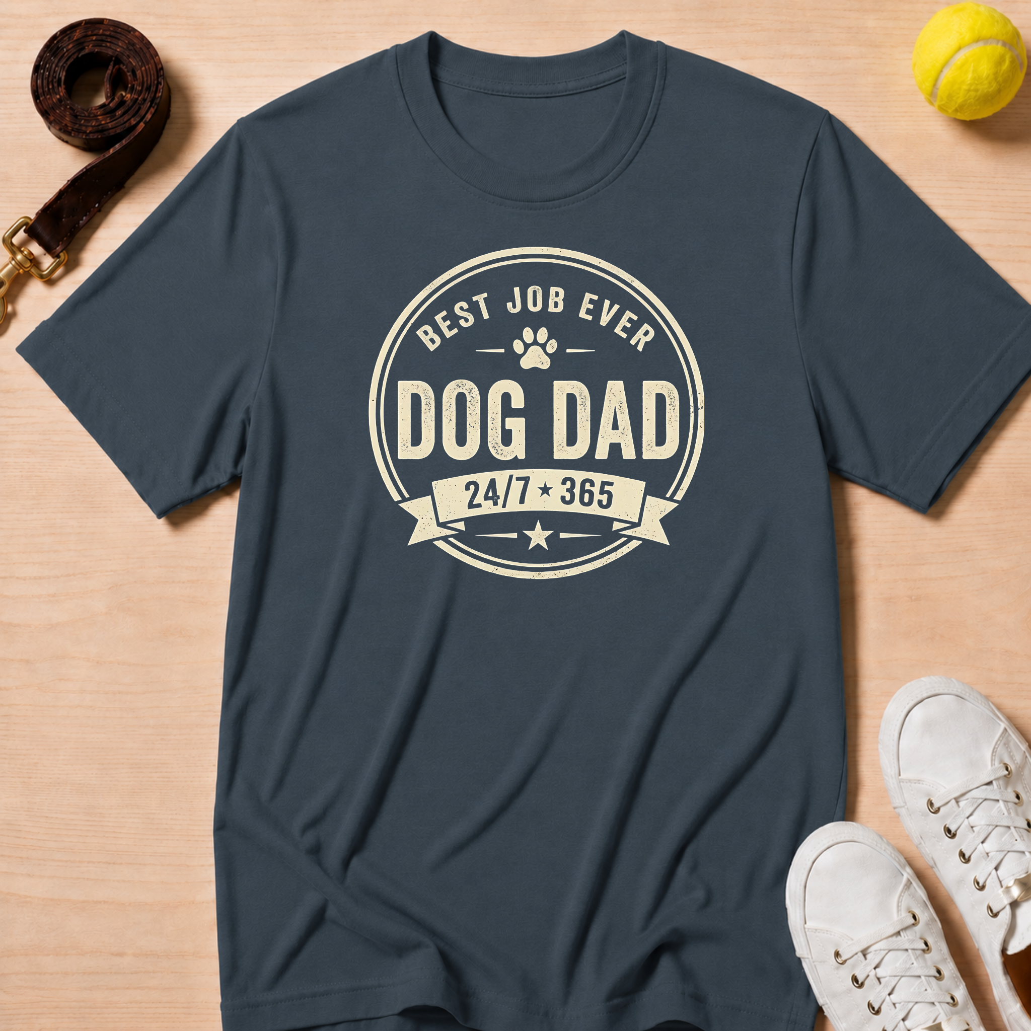 Best Job Ever. Dog Dad, T-Shirt