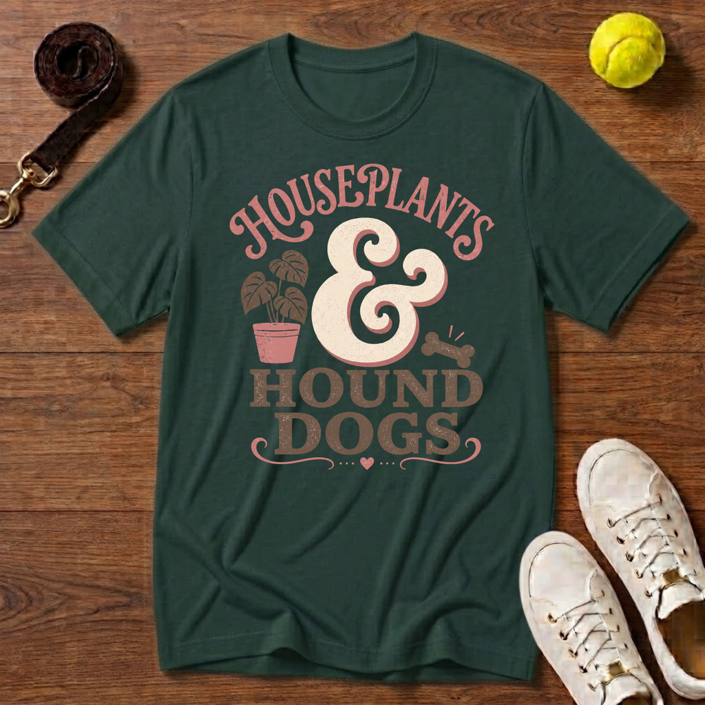 Houseplants & Hound Dogs T-Shirt – Gildan Softstyle