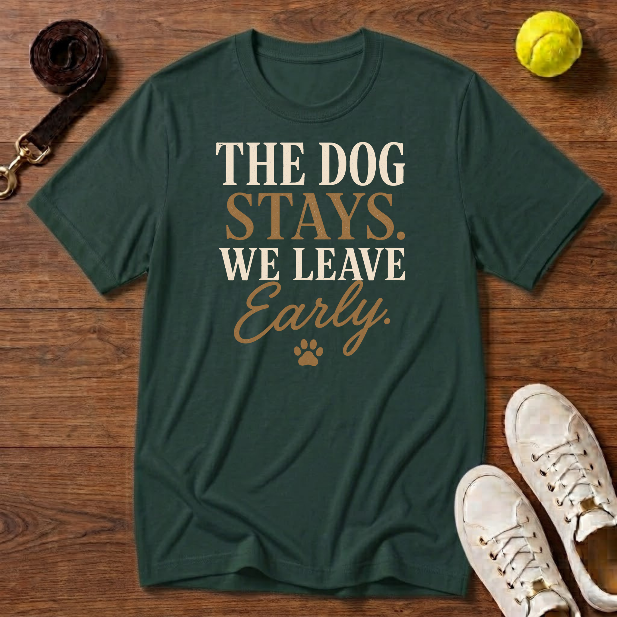 We Leave Early. Gildan Softstyle Tee